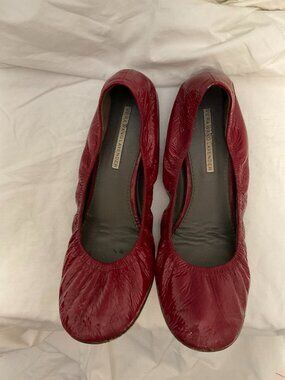Vera Wang Lavender Label Red Patent Ballet Flats